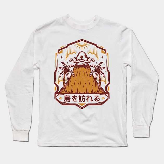 Visit the Island Long Sleeve T-Shirt by Alundrart